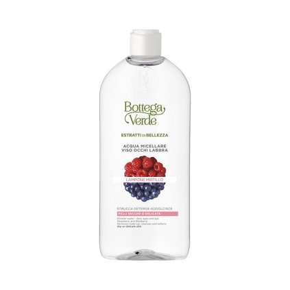 14301 1 micelarni voda oblicej oci a rty malina a boruvka odstranuje make up cisti a zjemnuje suchou nebo jemnou plet 400 ml