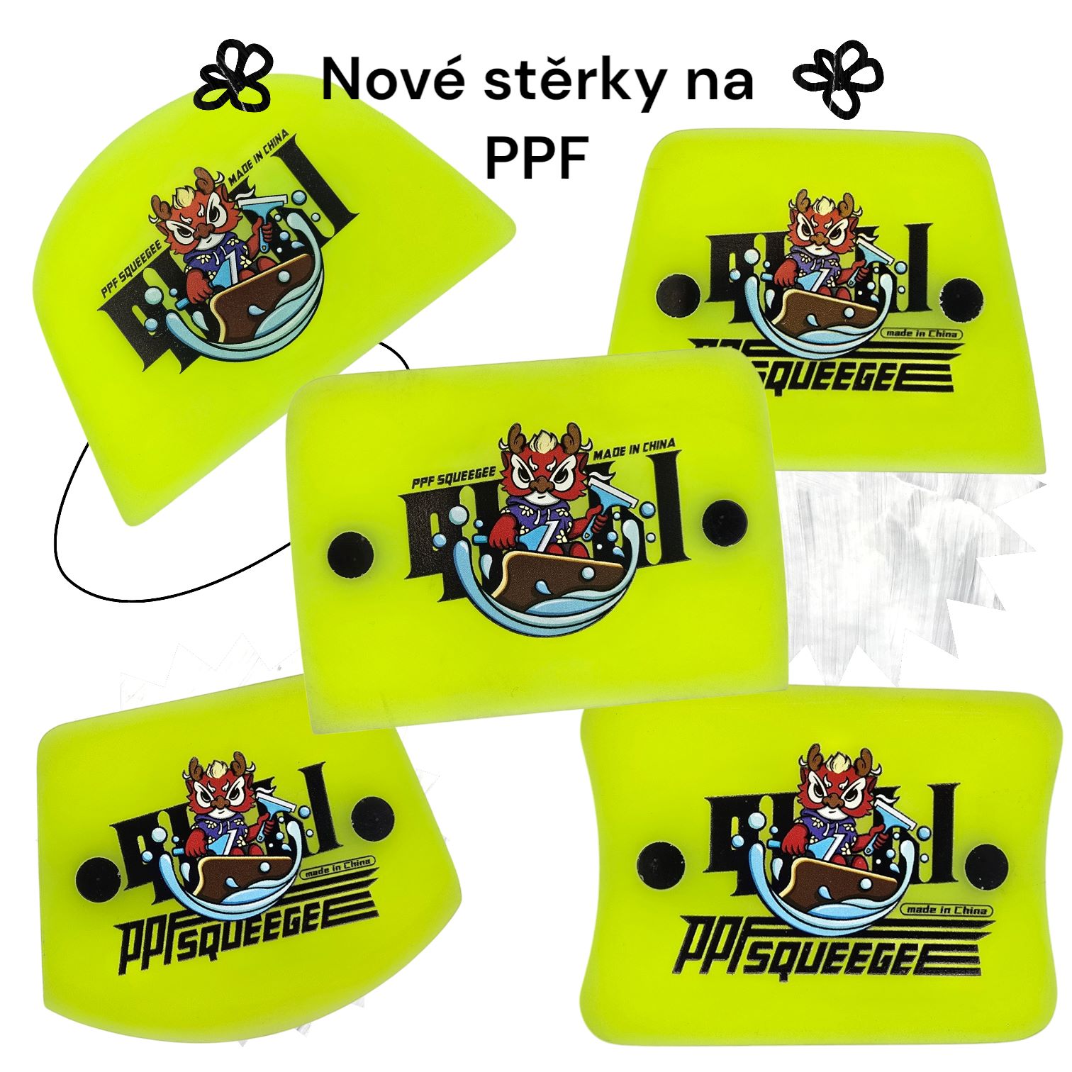 Nové stěrky na PPF ochranné a barevné fólie