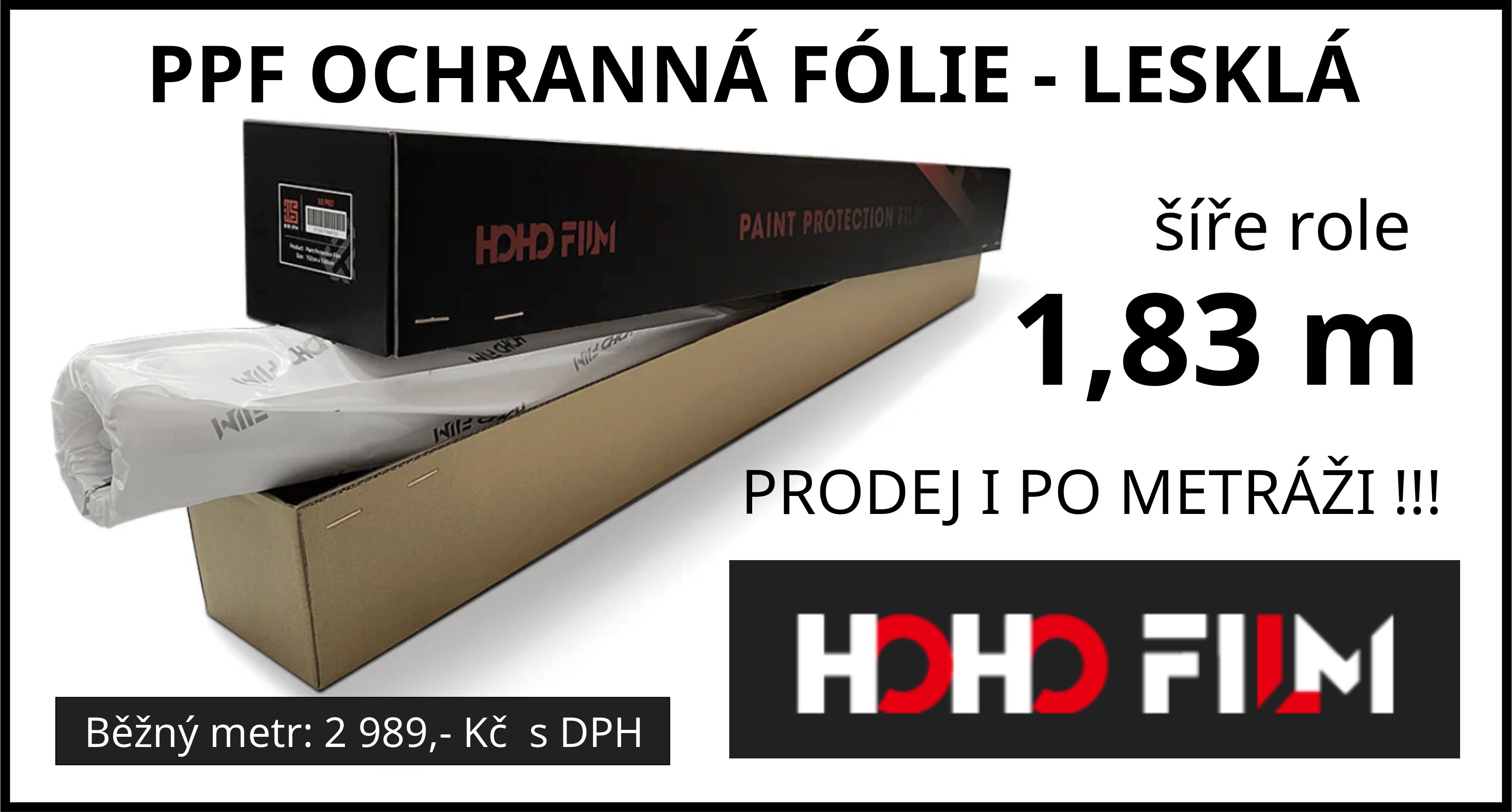 PPF HOHO fólie 183 cm šíře