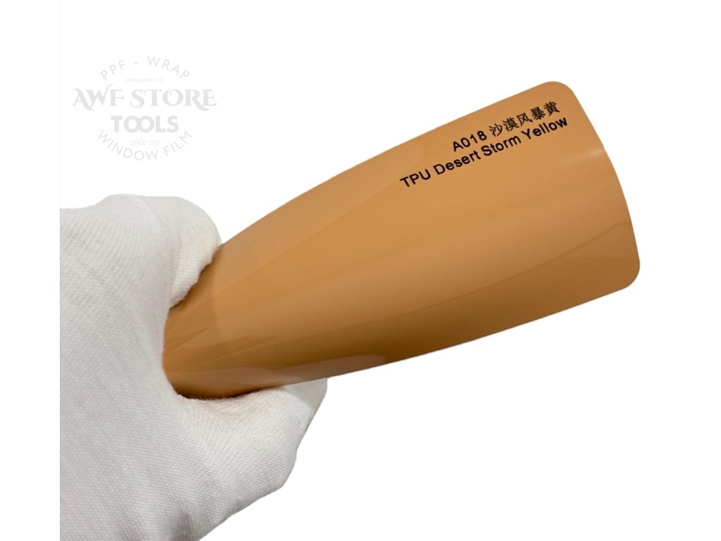 Desert Storm Yellow A018 žlutá písková barevná PPF TPU fólie AWF Premium COLOR PPF