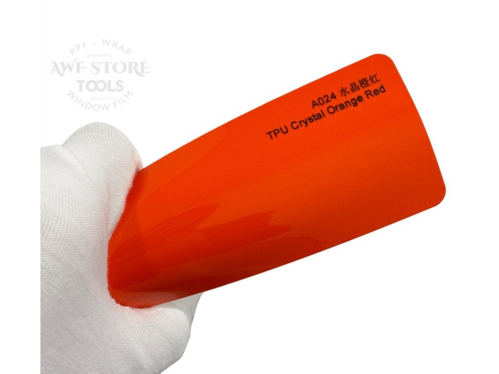 Crystal Orange Red A024 oranžová barevná PPF TPU fólie AWF Premium COLOR PPF