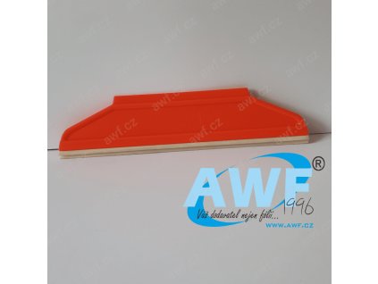 Plastová stěrka oranžová - silikonový břit na okenní a dekorové mléčné fólie