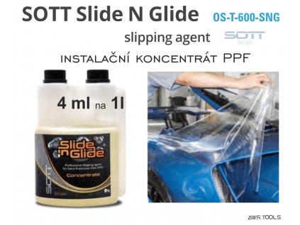 Aplikační kluzný koncentrát na instalaci PPF fólie Slide N Glide 0,5L