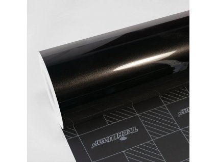 Černá metalická perleť lesklá wrap fólie TeckWrap Coal Black MT01-HD Vinyl Wrap