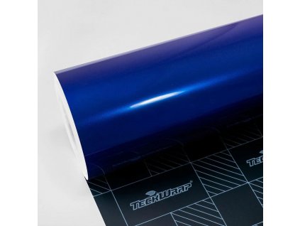 Modrá metalická ULTRA lesklá wrap fólie TeckWrap Deep Blue RB02-HD