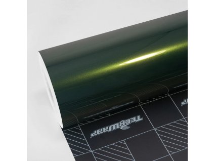 Zelená metalická ULTRA lesklá wrap fólie TeckWrap Phantom Green RB37-HD
