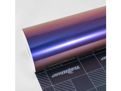 Fialová přechodová lesklá wrapping fólie TeckWrap Purple Sunset RD20-HD