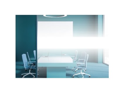 NT 123 Central diffusing white lines film, lepící dekorativní fólie na sklo