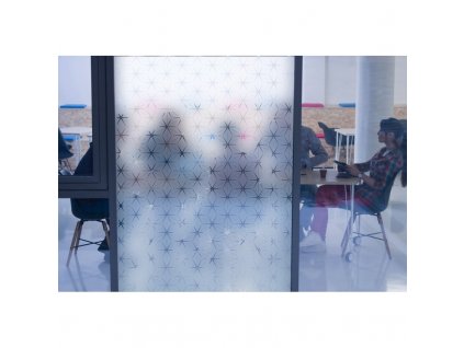 INT 750 Frosted diamonds film, lepící dekorativní fólie na sklo se vzorem