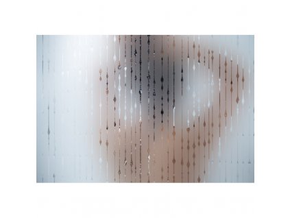 INT 290 Frosted honey drops film, lepící dekorativní fólie na sklo se vzorem