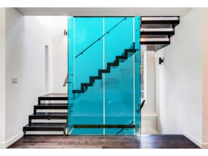 Barevná okenní fólie TYRKYSOVÁ na sklo průhledná 63545 Turquoise color film