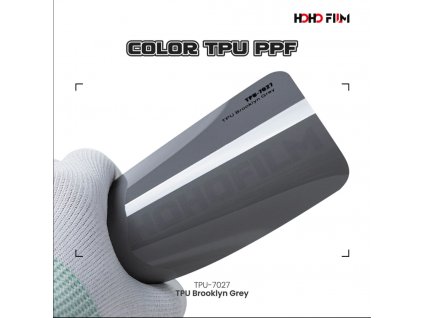 Metalická šedá Bernina Grey TPU PPF 7027 barevná wrap fólie HOHOFILM® polep automobilu