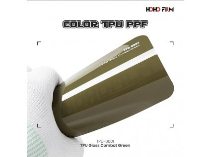Pastelová zelená Army Combat Green PPF TPU 6001 barevná wrap fólie HOHOFILM® polep automobilu