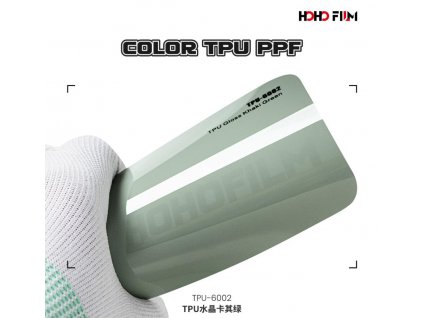 Pastelová zelená Khaki Green PPF TPU 6002 barevná wrap fólie HOHOFILM® polep automobilu-3