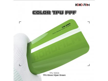 Pastelová zelená lesklá Viper Green PPF TPU 6004 barevná wrap fólie HOHOFILM® polep automobilu