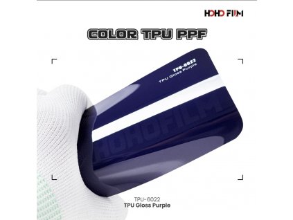 Pastelová fialová lesklá Purple PPF TPU 6022 barevná wrap fólie HOHOFILM® polep automobilu