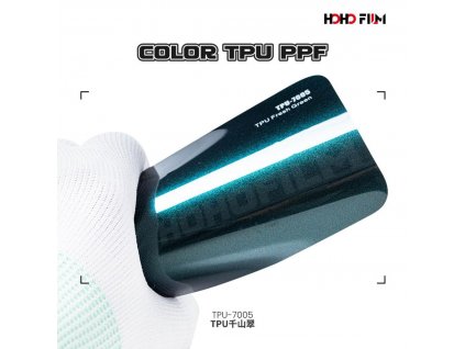 Metalická lesklá zelená Fresh Green TPU 7005 PPF barevná wrap fólie HOHOFILM® polep automobilu