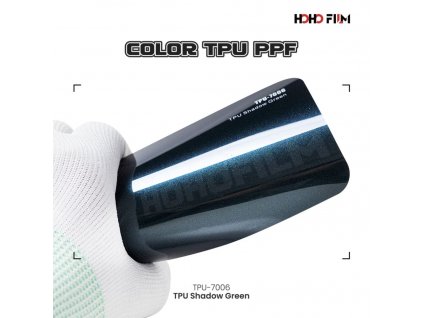 Metalická lesklá zelená Shadow Green TPU 7006 PPF barevná wrap fólie HOHOFILM® polep automobilu