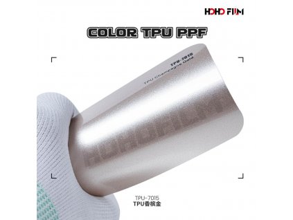 Metalická lesklá Champagne Gold TPU 7015 PPF barevná wrap fólie HOHOFILM® polep automobilu
