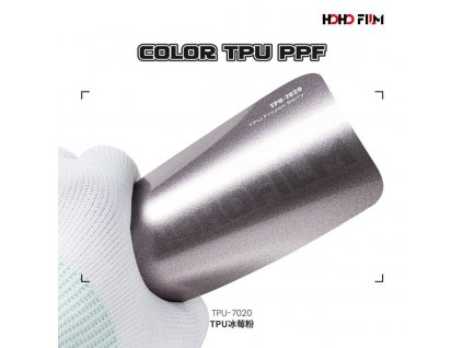 Metalická lesklá staro-růžová Frozen Berry TPU 7020 PPF barevná wrap fólie HOHOFILM® polep automobilu