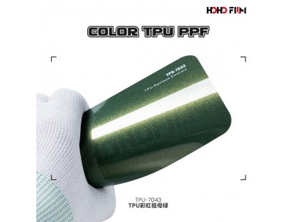 Metalická zelená Rainbow Emerald TPU 7043 PPF barevná wrap fólie HOHOFILM® polep automobilu