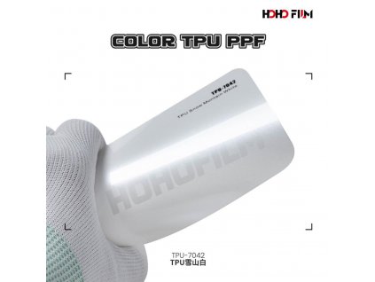 Metalická matná bílá Pearl White TPU 9001M PPF barevná wrap fólie HOHOFILM® polep automobilu