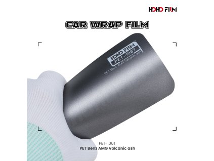 Anthracit šedá satin wrap fólie Benz AMG Volcanic ash PET 106T HOHO FILM