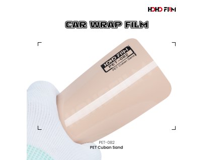 Béžová kávová super lesklá wrap fólie PET Cuban Sand 082 HOHO FILM