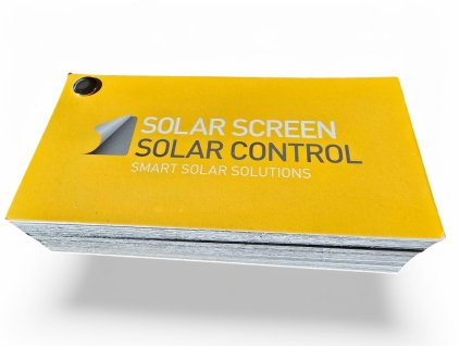 Vzorkovník PROTISLUNEČNÍ FÓLIE na budovy, okna Solar Screen