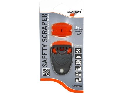 Scraperite® Škrabka 4 cm + sada plastových čepelí (6 ks)