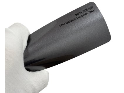 Metallic Tungsten Steel B004 šedá metalická barevná PPF TPU fólie AWF Premium COLOR PPF