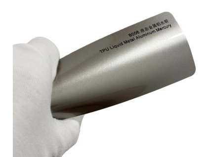 Liquid Metal Aluminum Mercury B006 stříbrná metalická barevná PPF TPU fólie AWF Premium PPF