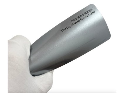 Liquid Metallic Premium Grey B010 šedá metalická barevná PPF TPU fólie AWF Premium PPF