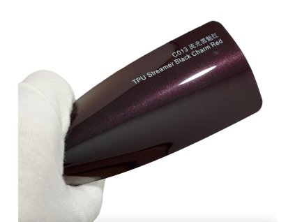 Streamer Black Charm Red C013 červená metalická barevná PPF TPU fólie AWF Premium PPF