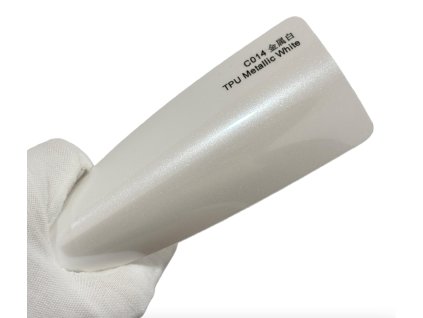 Metalic White C014 bílá metalická barevná PPF TPU fólie AWF Premium PPF