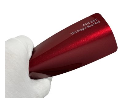 Dragon Blood Red C015 červená metalická barevná PPF TPU fólie AWF Premium PPF