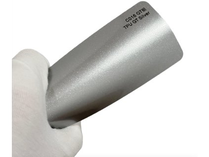 GT Silver C016 stříbrná metalická barevná PPF TPU fólie AWF Premium PPF