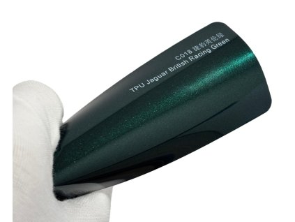 Jaguar British Racing Green C018 zelená metalická barevná PPF TPU fólie AWF Premium PPF