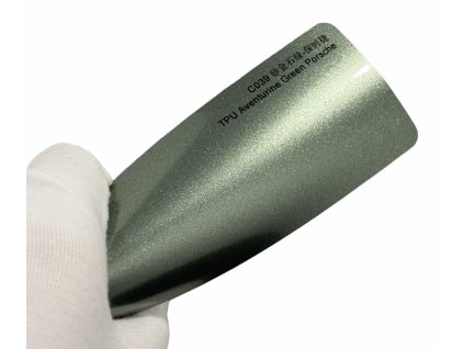 Aventurine Green Porsche C039 zelená metalická barevná PPF TPU fólie AWF Premium PPF
