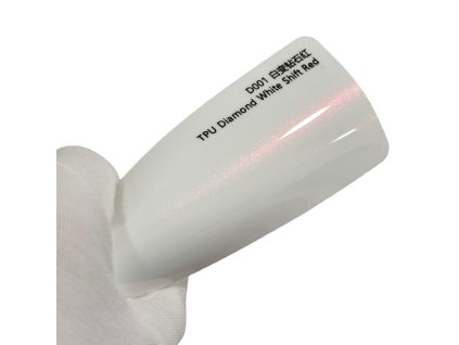 Diamond White Shift Red D001 bílá metalická barevná PPF TPU fólie AWF Premium PPF
