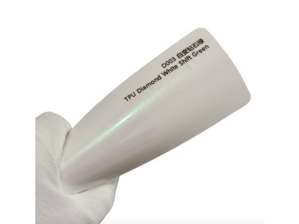 Diamond White Shift Green D003 bílá/zelená metalická barevná PPF TPU fólie AWF Premium PPF