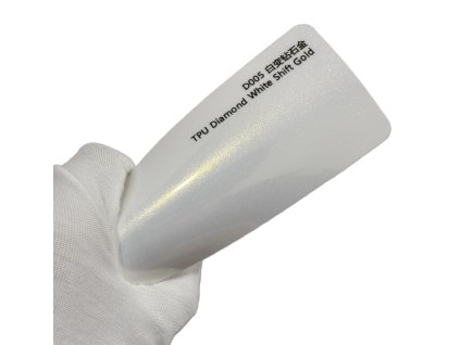 Diamond White Shift Gold D005 bílá/zlatá metalická barevná PPF TPU fólie AWF Premium PPF
