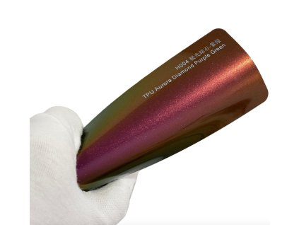 Aurora Diamond Purple Green H004 přechodová metalická barevná PPF TPU fólie AWF Premium PPF
