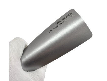 Satin Metallic Silver K009 stříbrná metalická barevná PPF TPU fólie AWF Premium PPF