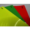 Fluorescenční litá ČERVENÁ metalická wrapping fólie GRAFITYP gmx416