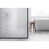 INT 460 frosted with transparent squares of 10 mm, lepící dekorativní fólie na sklo se vzorem-3