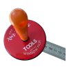 AWF TOOLS 18kg silný magnet 88mm  pogumovaný, 12 neodym magnetů-2