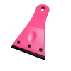 Plastová škrabka růžová s břitem 7 cm na lepidlo nečistoty