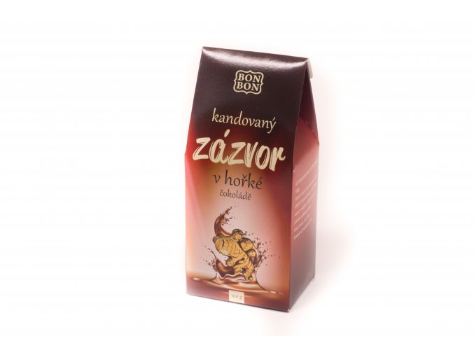 Zázvor v hořké čokoládě 100 g.