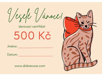 darovací certifikát web